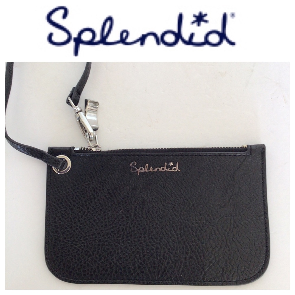 SPLENDID PEBBLE LEATHER WRISTLET NWOT